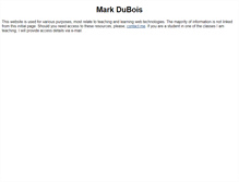 Tablet Screenshot of markdubois.info
